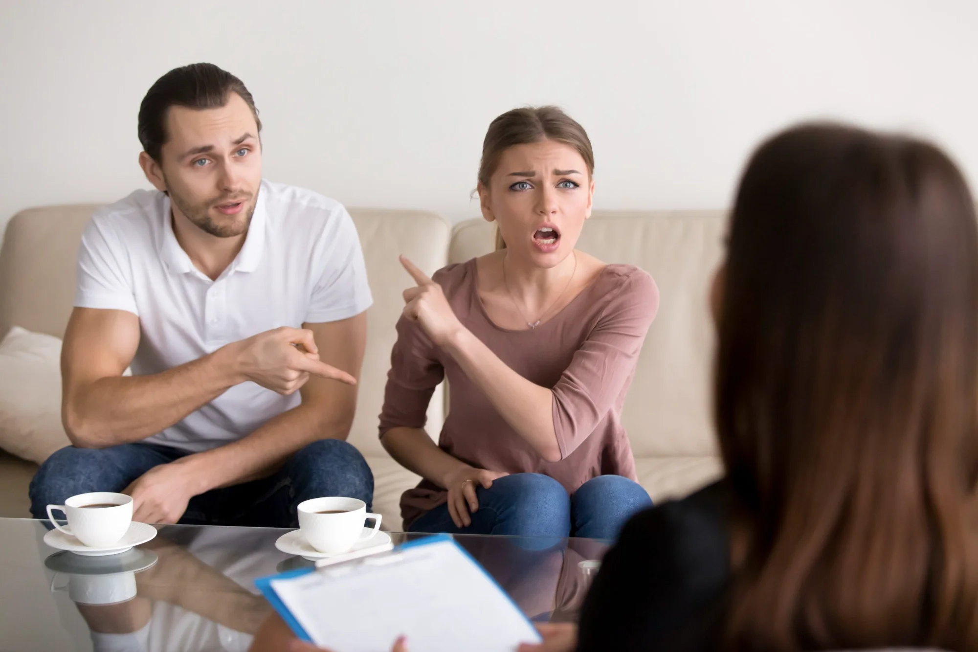 Couples counseling session